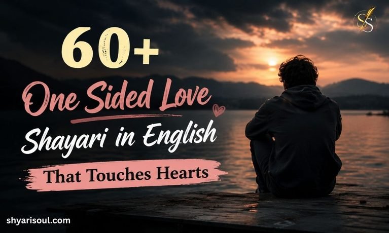 60+ One Sided Love Shayari in English That Touches Hearts 