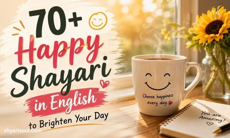 70+ Happy Shayari in English to Brighten Your Day