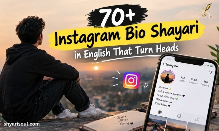 70+ Instagram Bio Shayari in English That Turn Heads