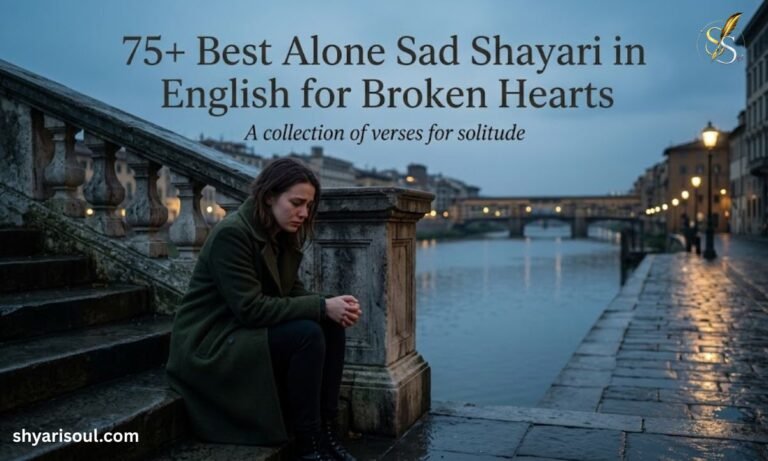 75+ Best Alone Sad Shayari in English for Broken Hearts
