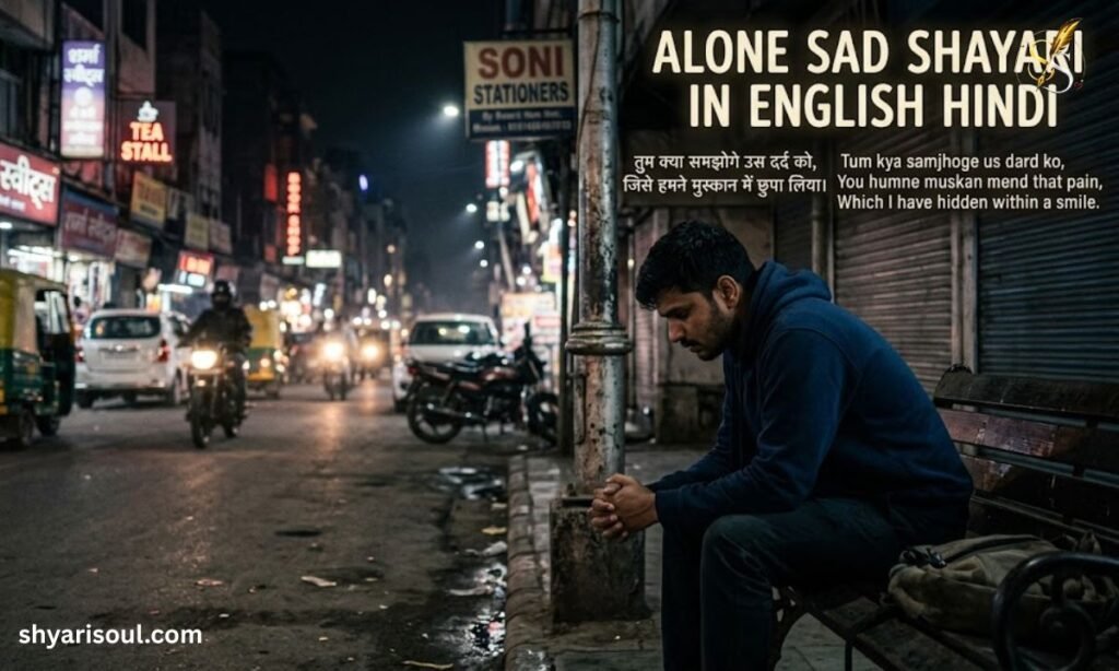 Alone Sad Shayari in English Hindi