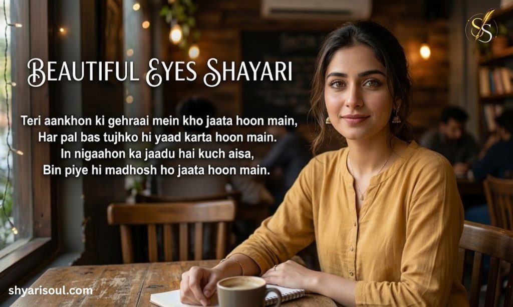 Beautiful Eyes Shayari in Roman English Text