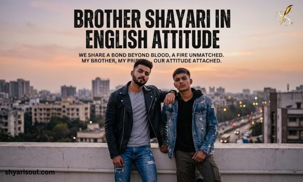 Brother Shayari in English Attitude