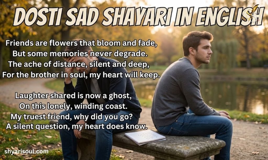 Dosti Sad Shayari in English