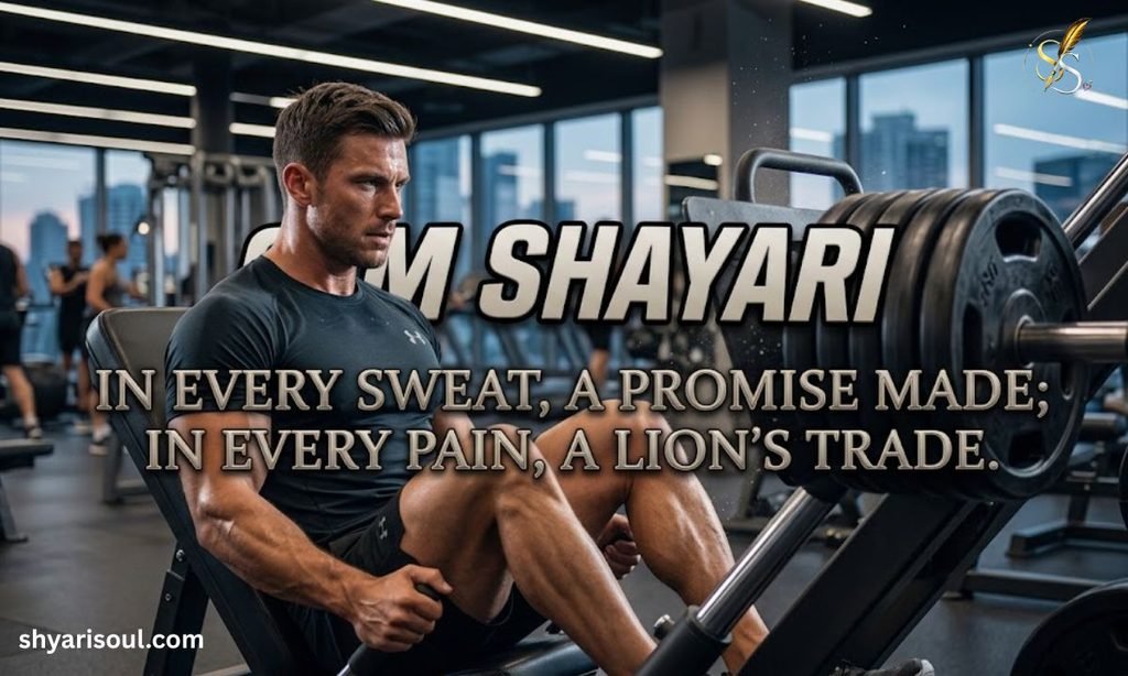 Gym Shayari in English 2 Line
