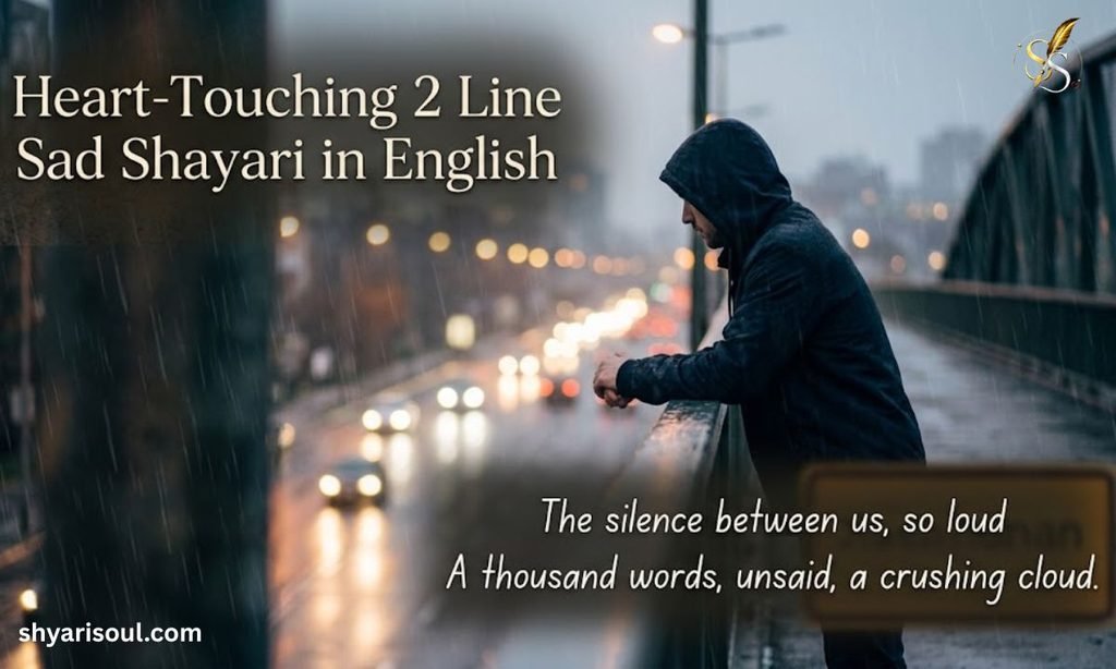 Heart-Touching 2 Line Sad Shayari in English
