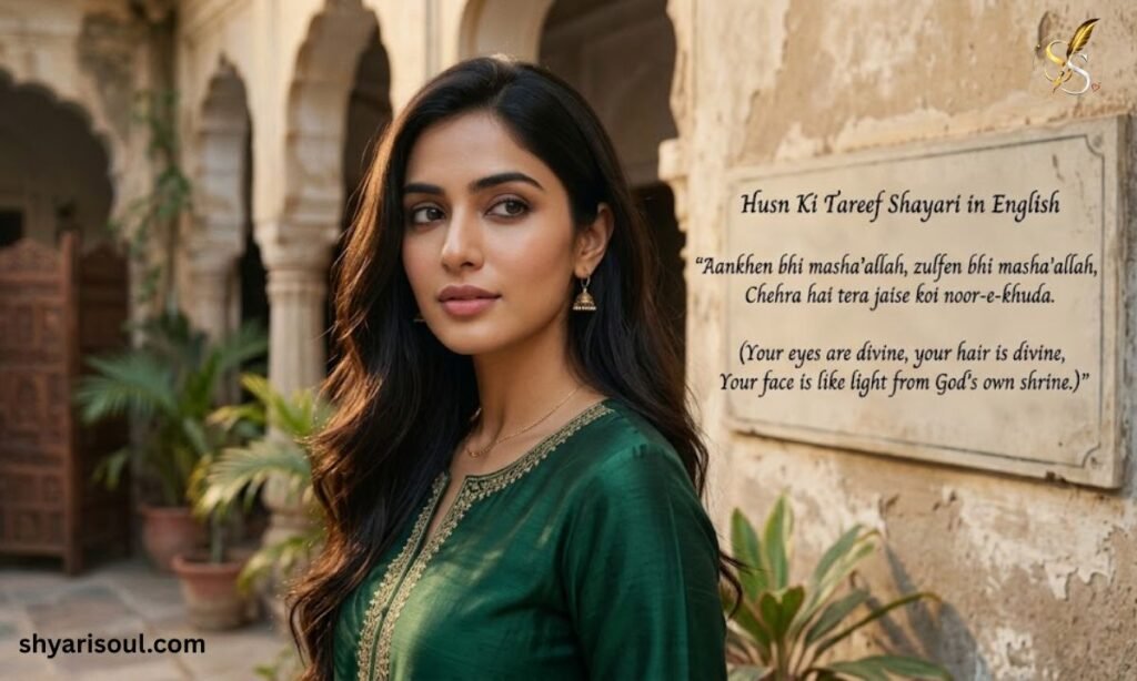 Husn Ki Tareef Shayari in English