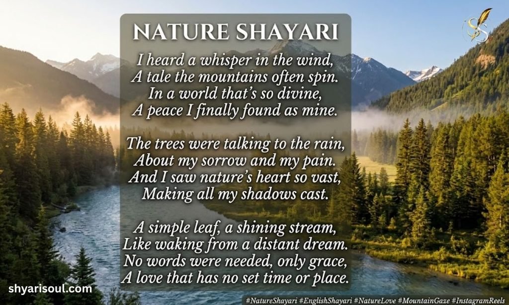 Nature Shayari in English For Instagram
