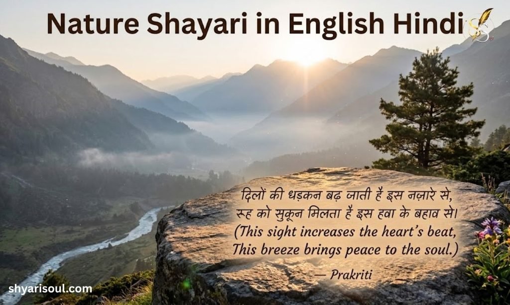 Nature Shayari in English Hindi