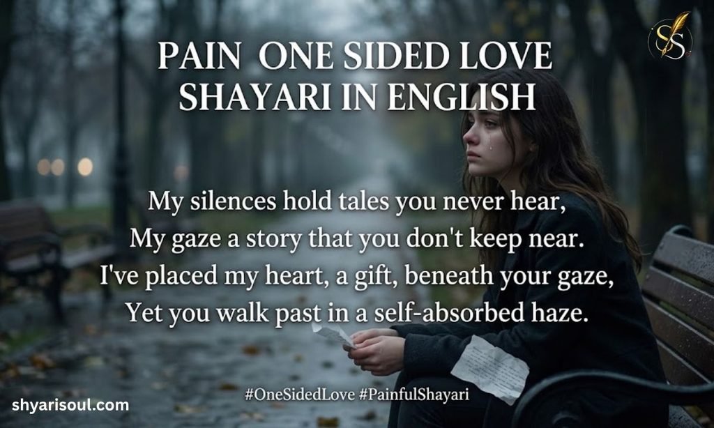 Pain One Sided Love Shayari in English