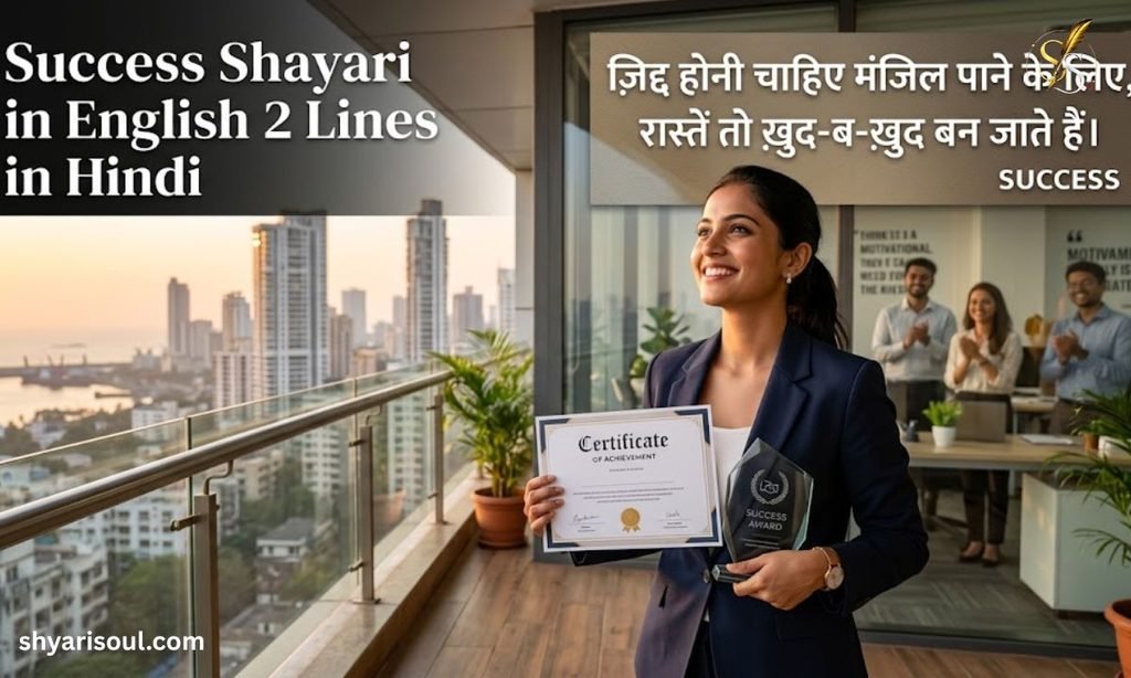 Success Shayari in English 2 Lines in Hindi