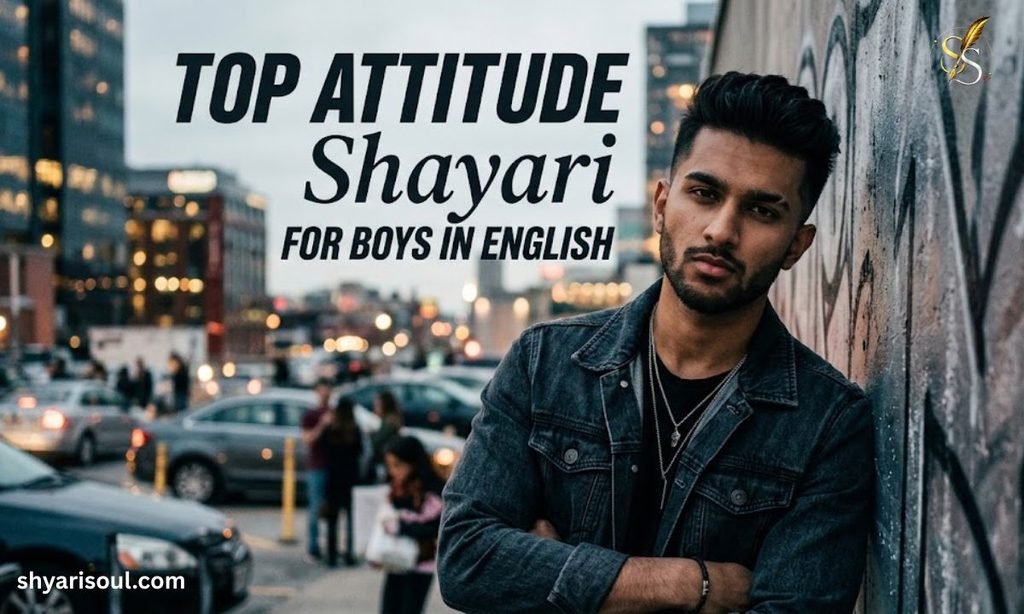 Top Attitude Shayari for Boys in English