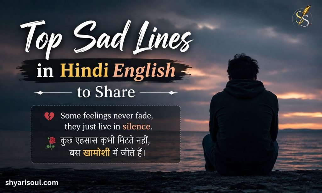 Top Sad Lines in Hindi English to Share