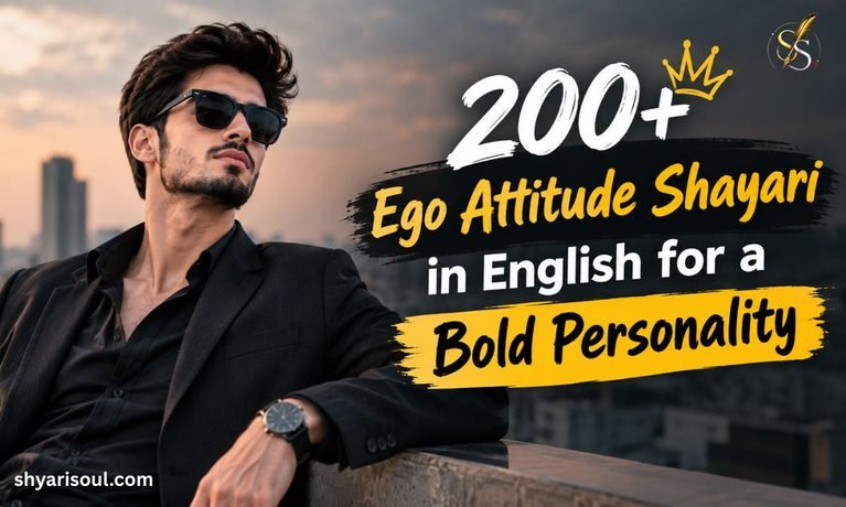 200+ Ego Attitude Shayari in English for a Bold Personality