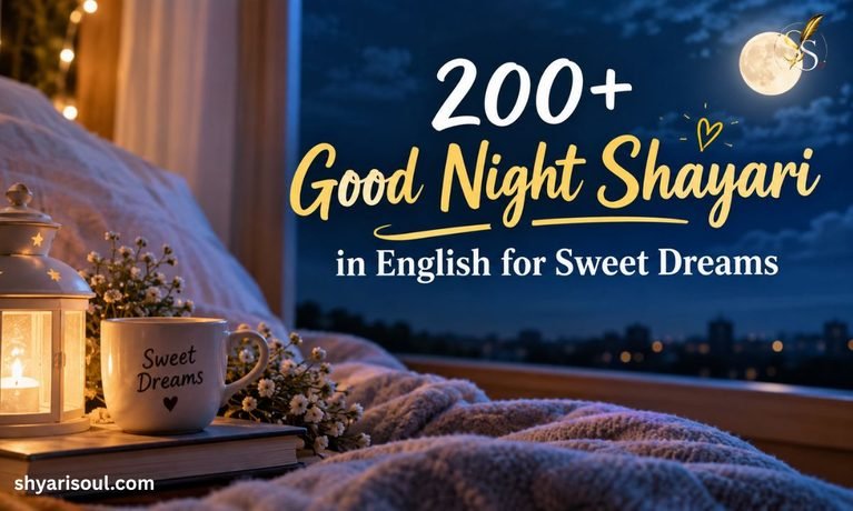 200+ Good Night Shayari in English for Sweet Dreams