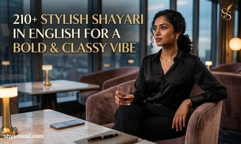 210+ Stylish Shayari in English for a Bold & Classy Vibe