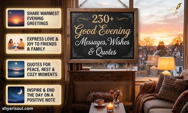 230+ Good Evening Messages, Wishes & Quotes