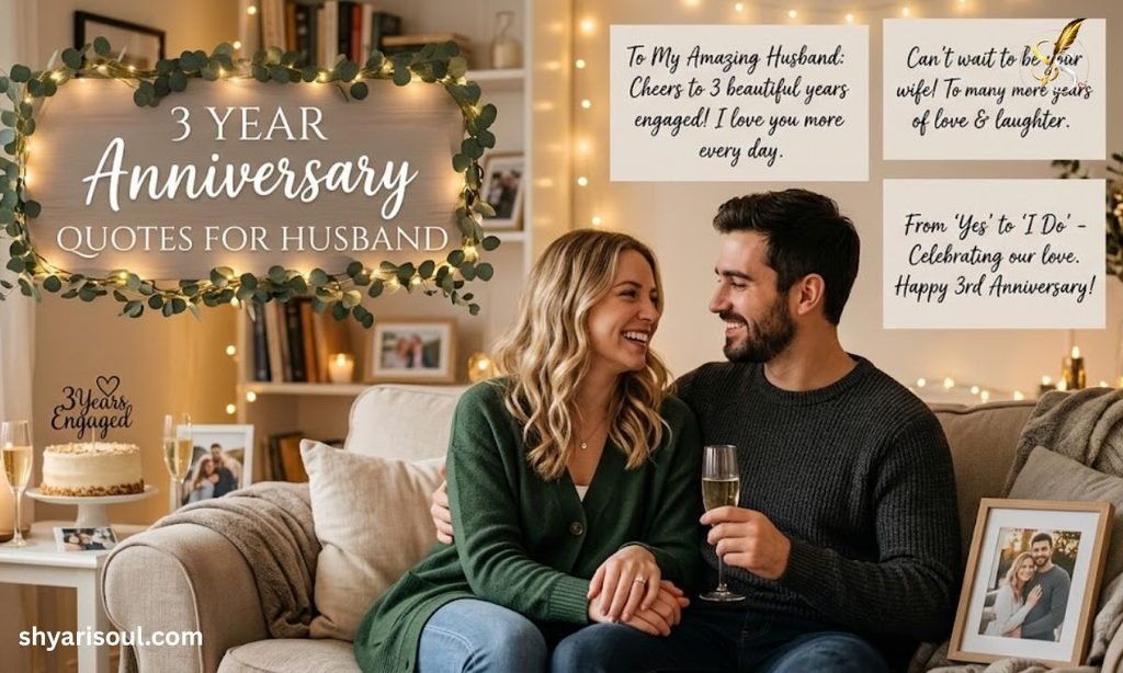 3 Year Engagement Anniversary Quotes for Husband