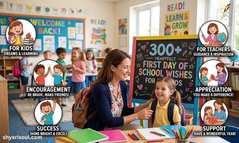 300+ Heartfelt First Day of School Wishes for Kids & Teachers