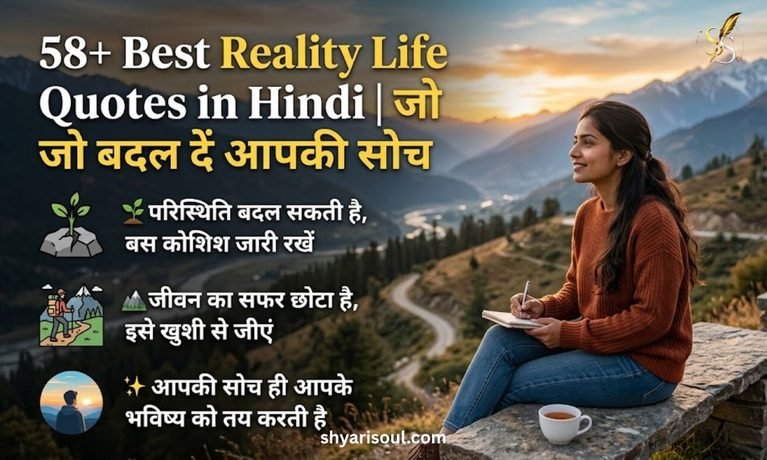 58+ Best Reality Life Quotes in Hindi जो बदल दें आपकी सोच