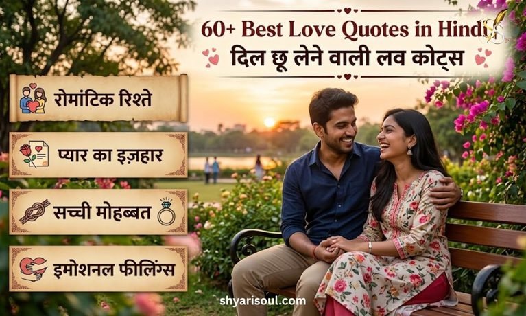 60+ Best Love Quotes in Hindi दिल छू लेने वाली लव कोट्स