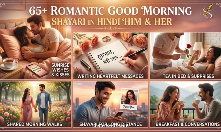 65+ Romantic Good Morning Shayari in Hindi for Him and Her