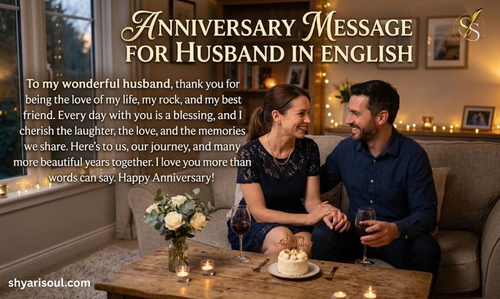 Anniversary Message for Husband in English