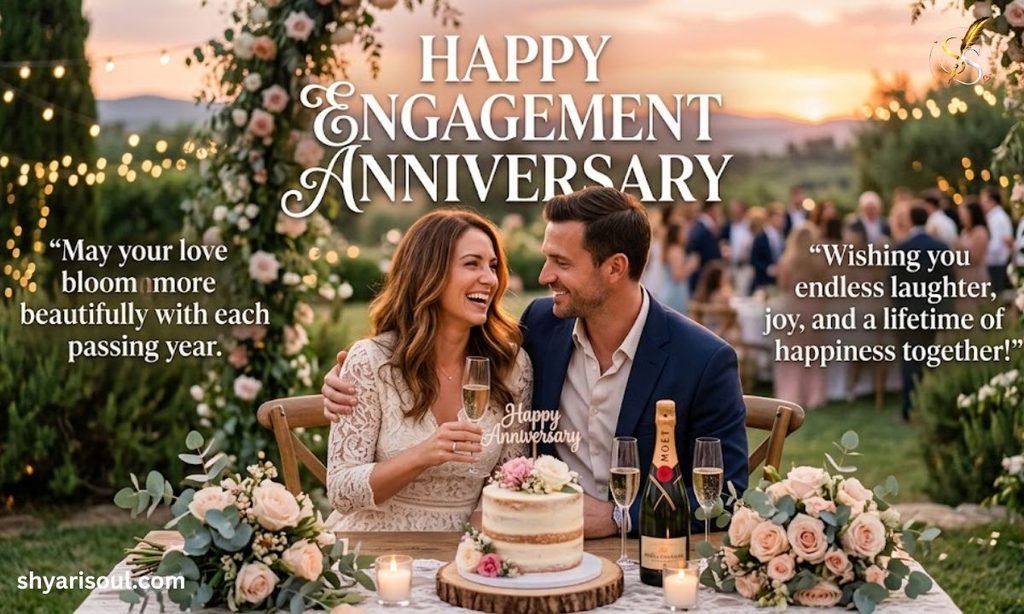 Engagement Anniversary Wishes for Couple