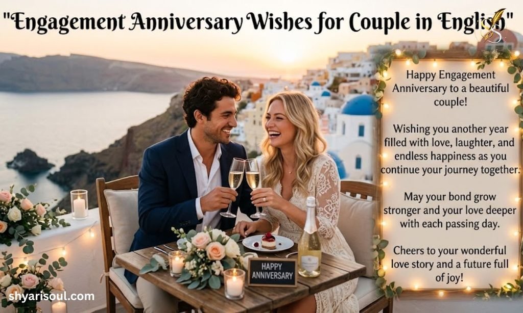 Engagement Anniversary Wishes for Couple in English