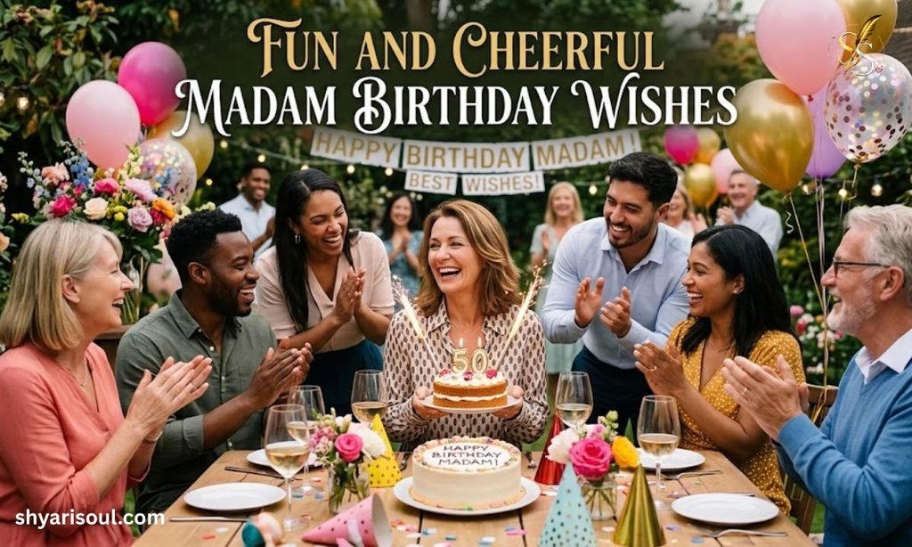 Fun and Cheerful Madam Birthday Wishes