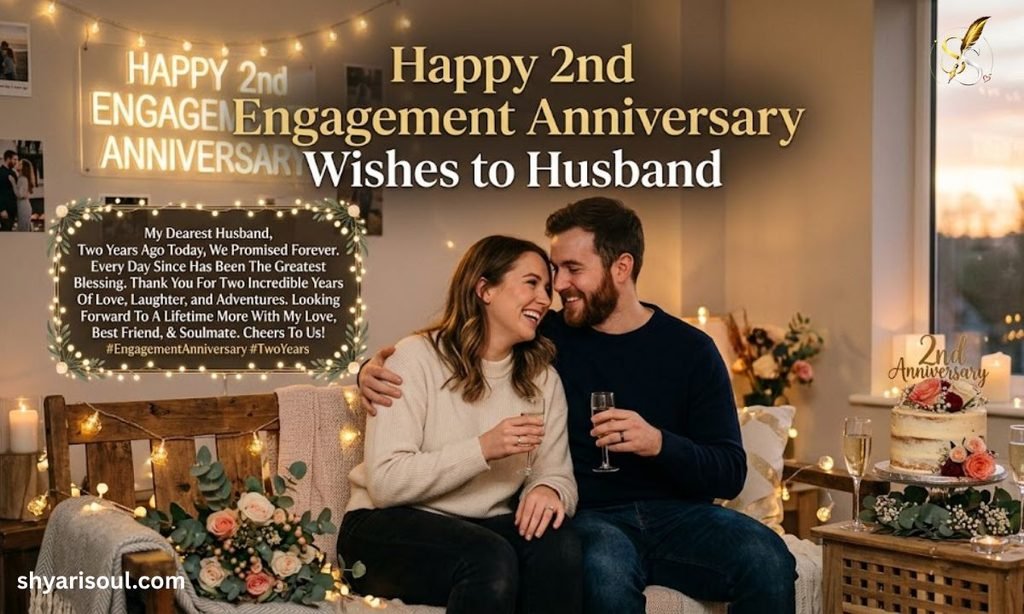 Happy 2nd Engagement Anniversary Wishes to Husband