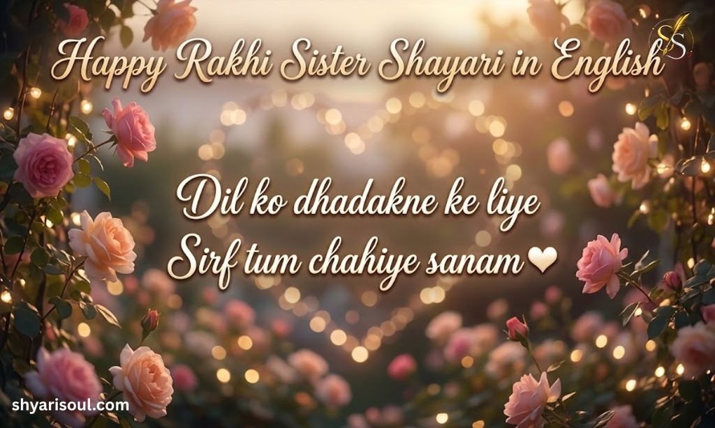 Happy Rakhi Sister Shayari in English