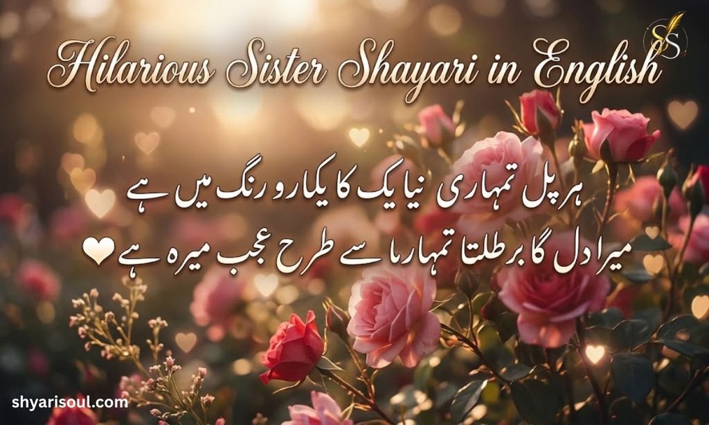 Hilarious Sister Shayari in English