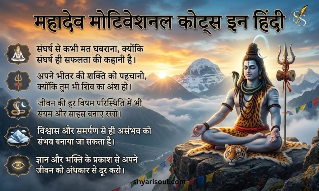 Mahadev Motivational Quotes in Hindi