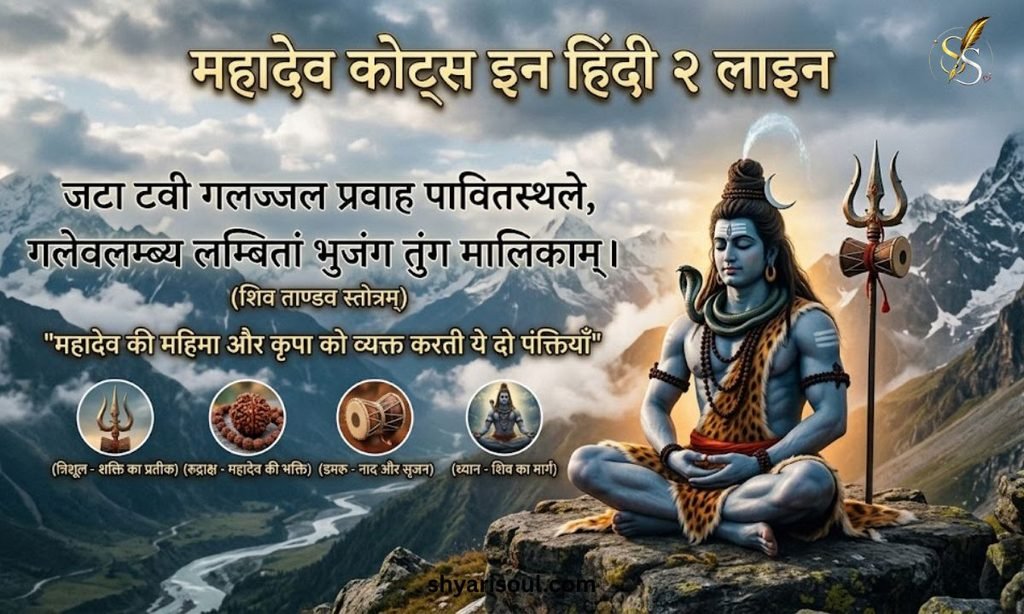 Mahadev Quotes in Hindi 2 line