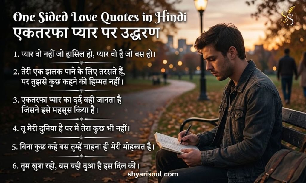 One Sided Love Quotes in Hindi