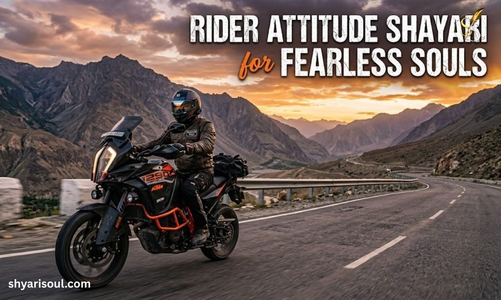 Rider Attitude Shayari for Fearless Souls