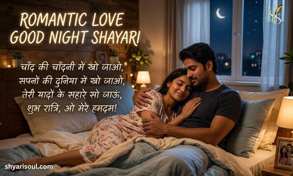 Romantic Love Good Night Shayari