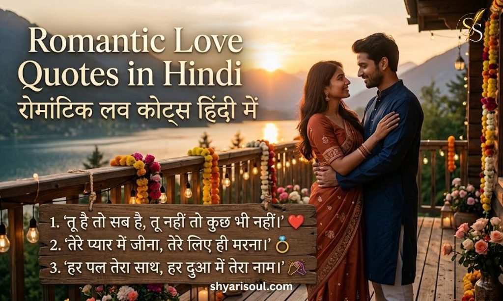 Romantic Love Quotes in Hindi​