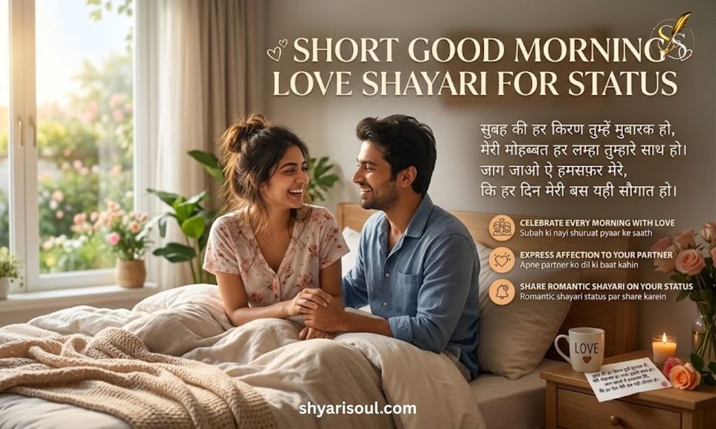 Short Good Morning Love Shayari for Status