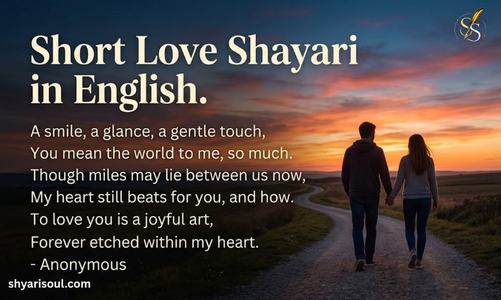 Short Love Shayari in English