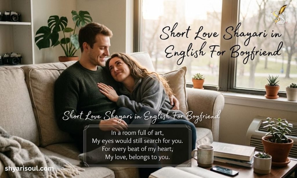 Short Love Shayari in English For Boyfriend