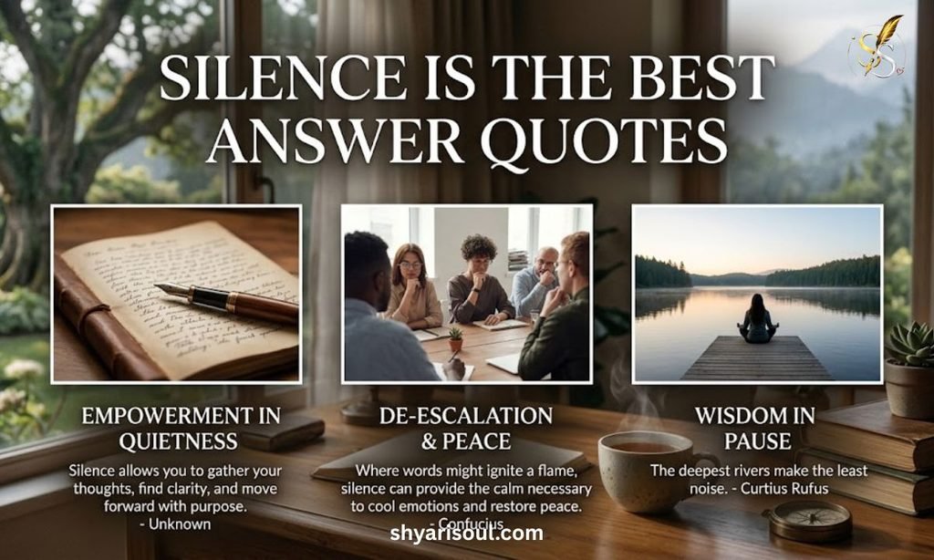 Silence Is The Best Answer Quotes
