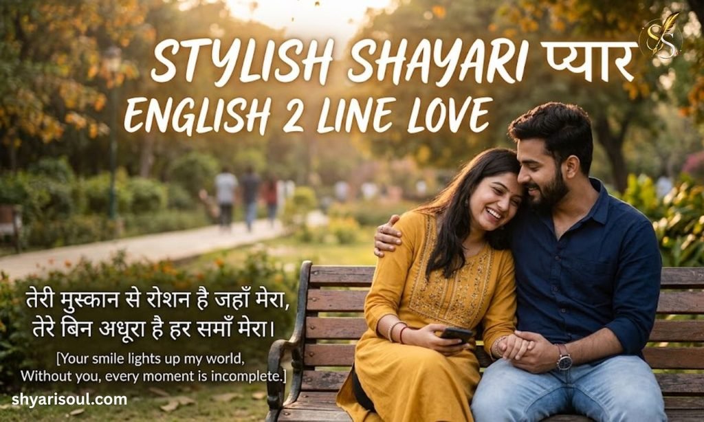 Stylish Shayari प्यार English 2 Line Love