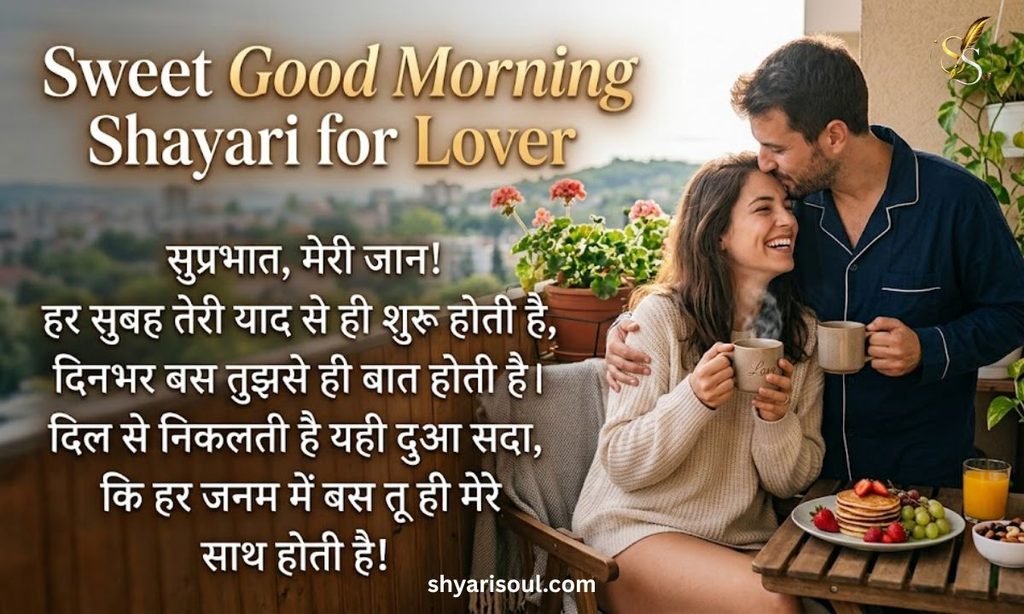 Sweet Good Morning Shayari for Lover