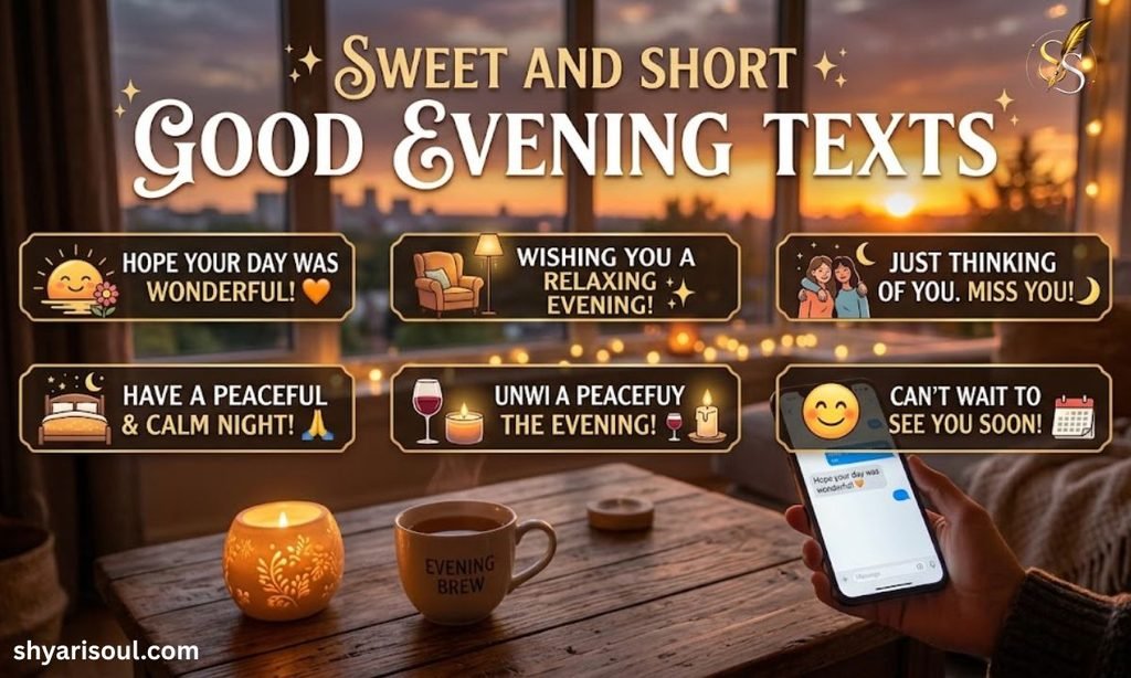 Sweet and Short Good Evening Texts