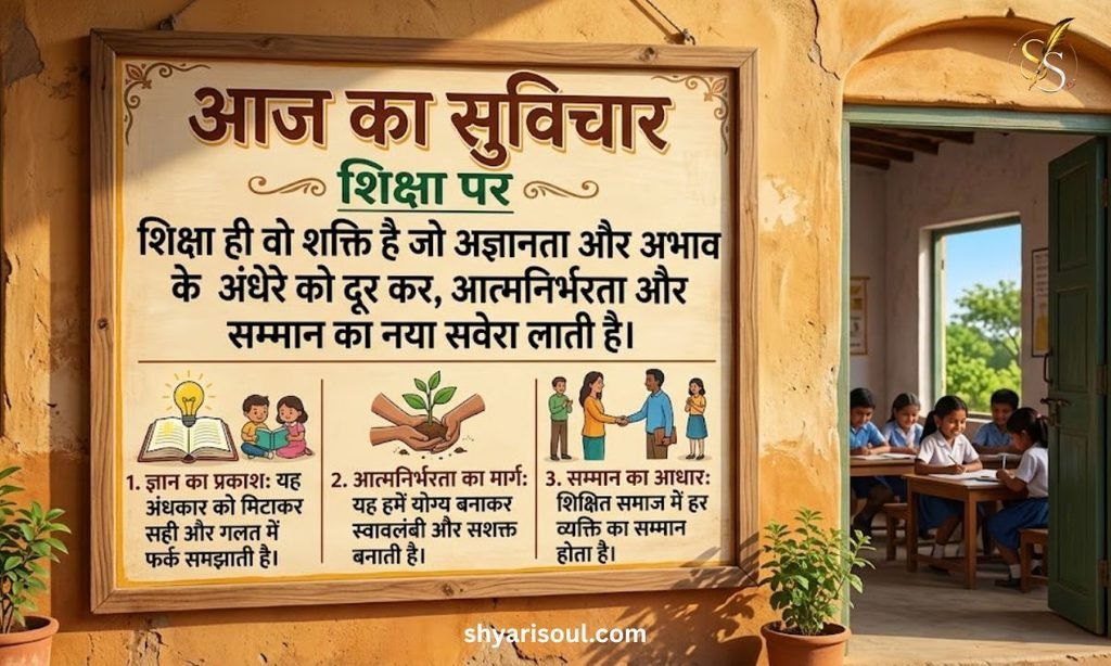 Thought of the Day in Hindi on Education