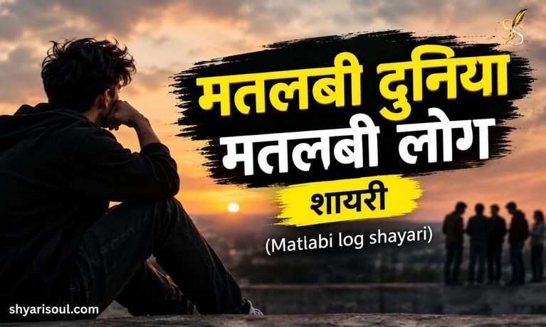 मतलबी दुनिया मतलबी लोग शायरी Matlabi log shayari