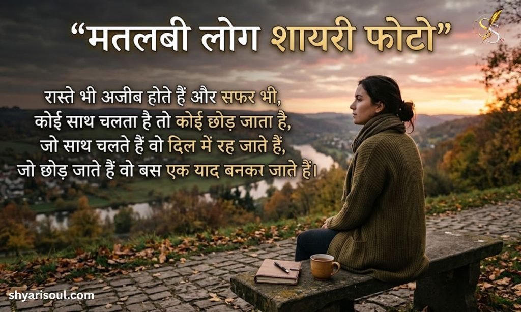 मतलबी लोग शायरी फोटो