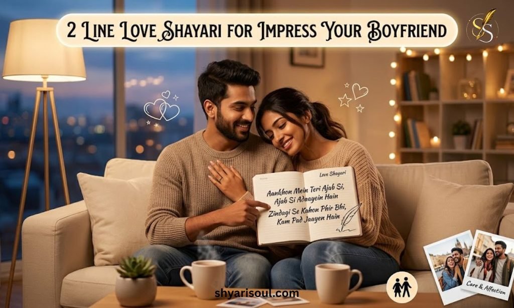 2 Line Love Shayari for Impress Your Boyfriend